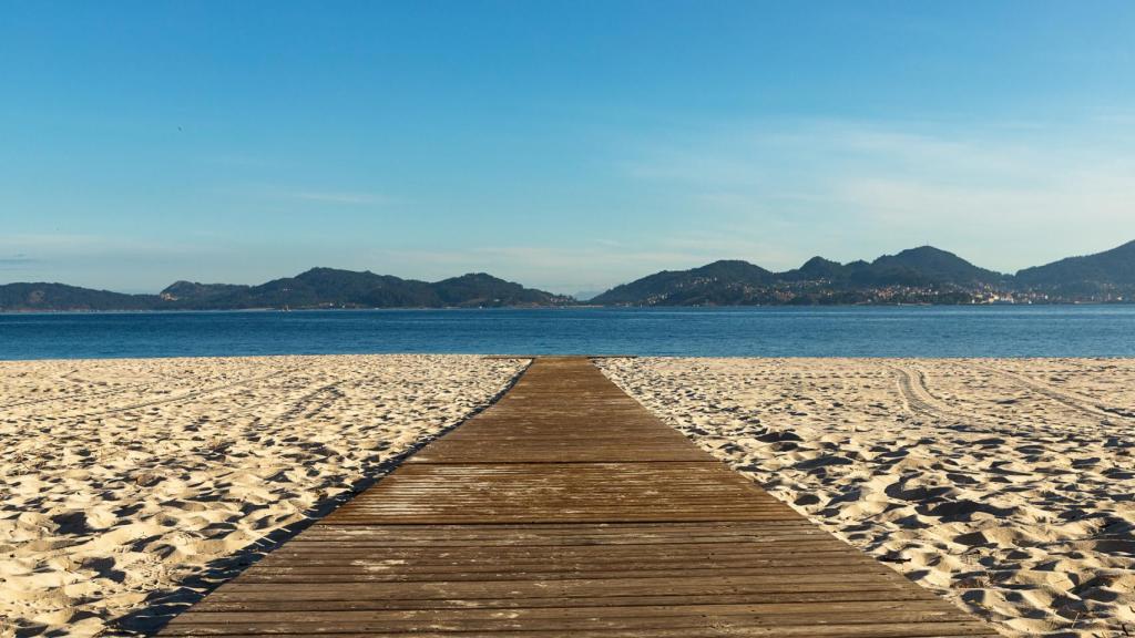Playa de O Vao, en Vigo.
