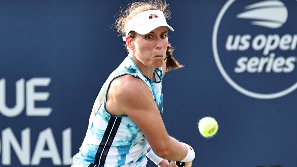 Johanna Konta durante en torneo de la gira americana