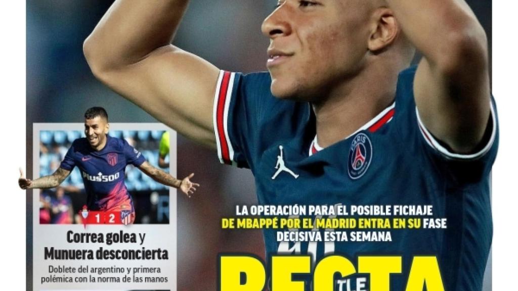 La portada del diario MARCA (16/08/2021)