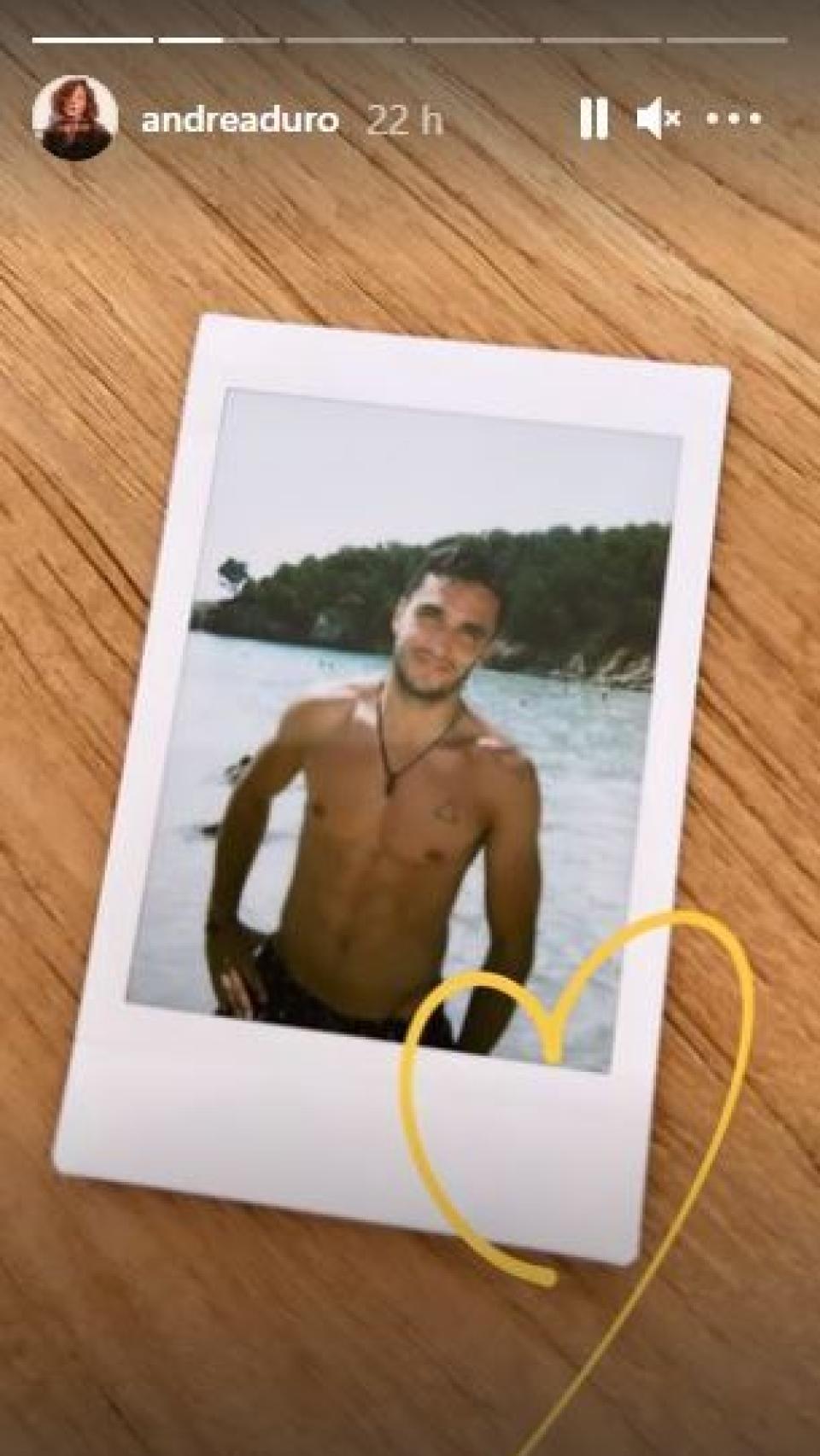 El 'story' con el que Andrea Duro ha confirmado su relación con Alejandro Galán.