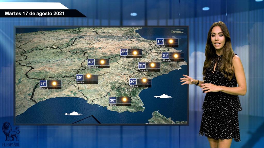 El tiempo del martes 17 de agosto.