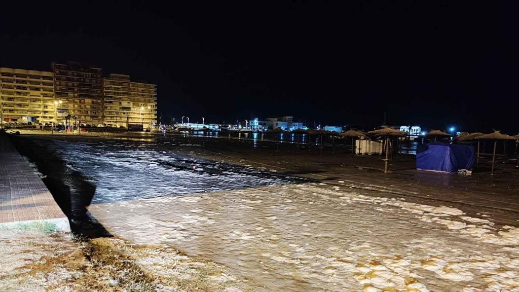 El 'meteotsunami' de Santa Pola ocurrido la semana pasada.