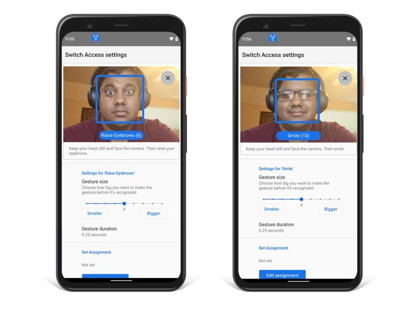 Gestos de accesibilidad en Android 12