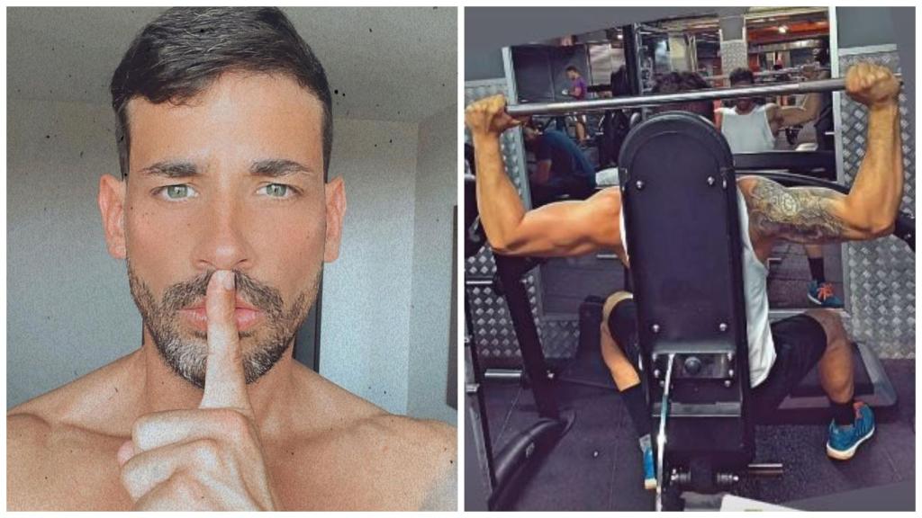 Dos imágenes publicadas en el perfil de Instagram del policía.