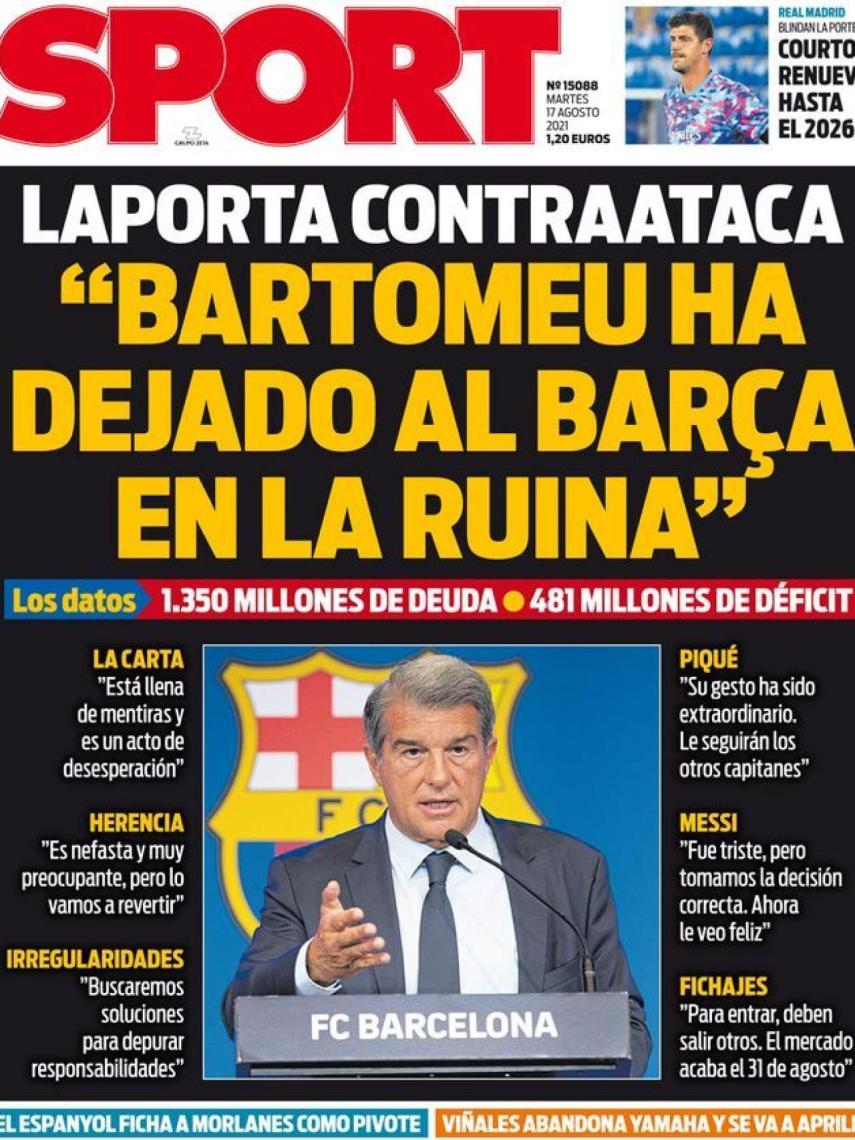 Portada Sport (17/08/21)