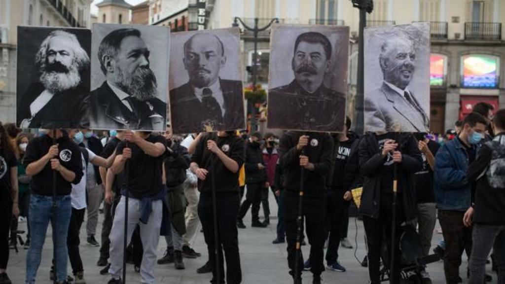 Manifestación comunista en Madrid