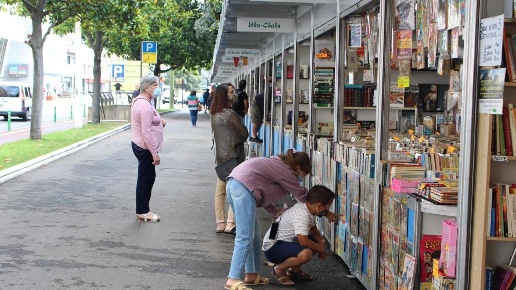 La Feira do Libro Antigo e de Ocasión en A Coruña.