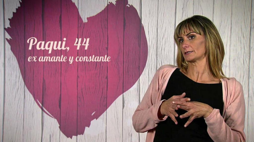 Paqui La Coles durante su participación en el programa 'First Dates'.