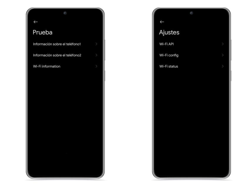 Información de SIM y WiFi en Xiaomi