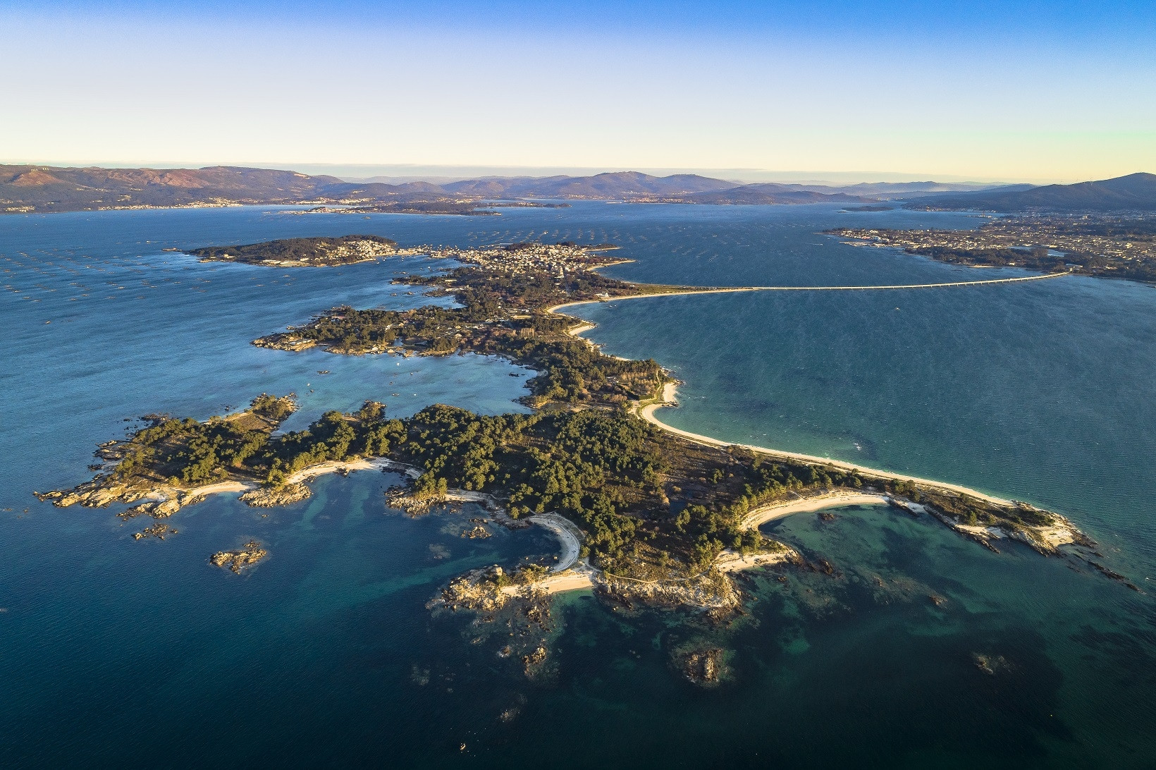 Vista aérea de Punta Carreirón. Foto: Mancomunidade do Salnés