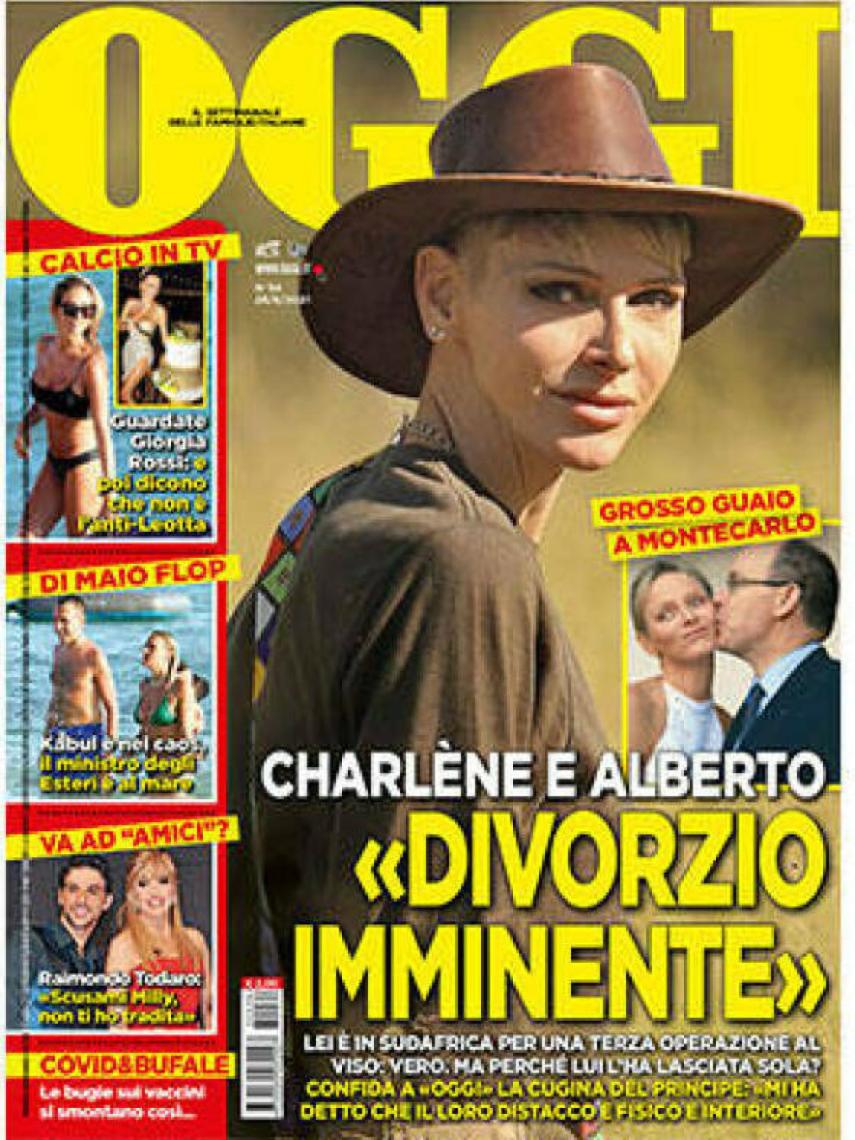 La publicación 'Oggi' donde habla la tía del príncipe.