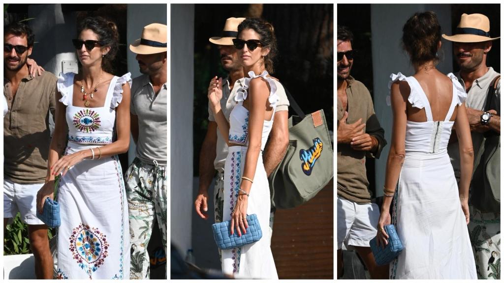 La diseñadora Inés Domecq, con su vestido 'Cayetana'.