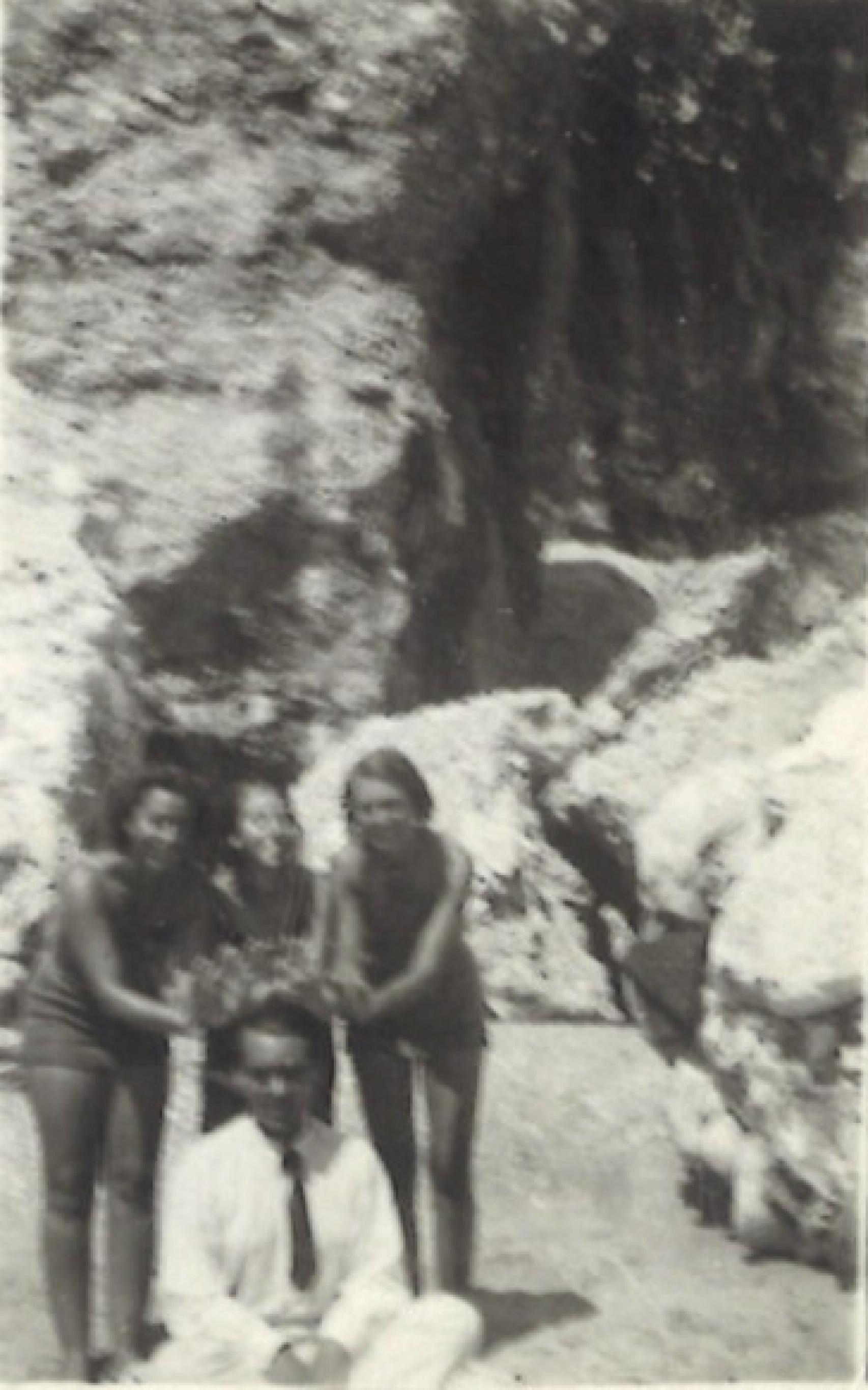 Otra foto de Federico en Nerja, esta vez en la playa.