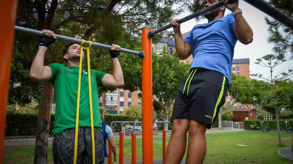 Samuel Laguna practicando el deporte.
