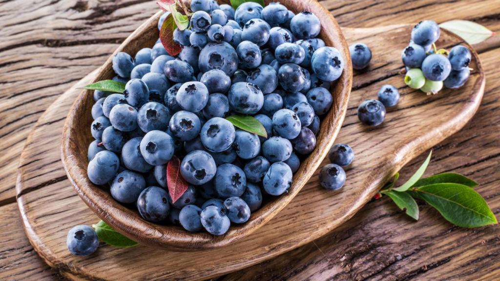 Imagen de archivo de arándanos.