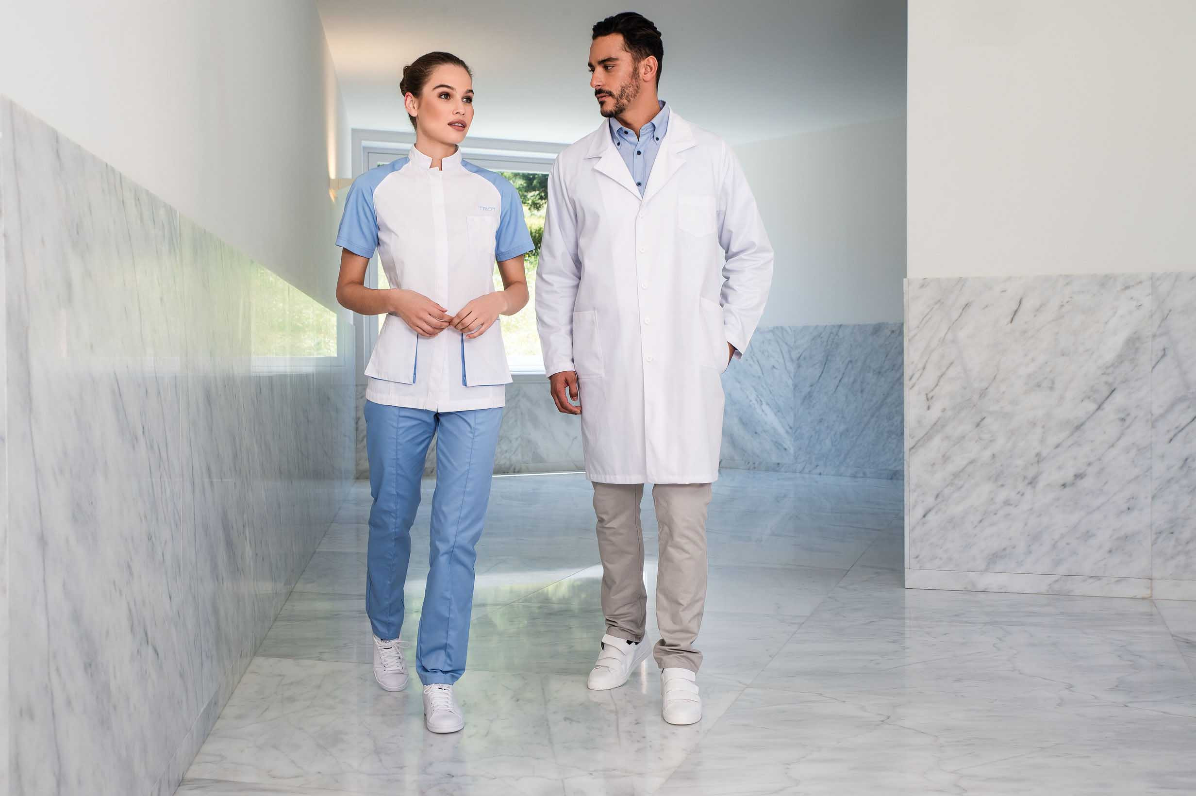 Uniformes sanitarios de Blue Nattier