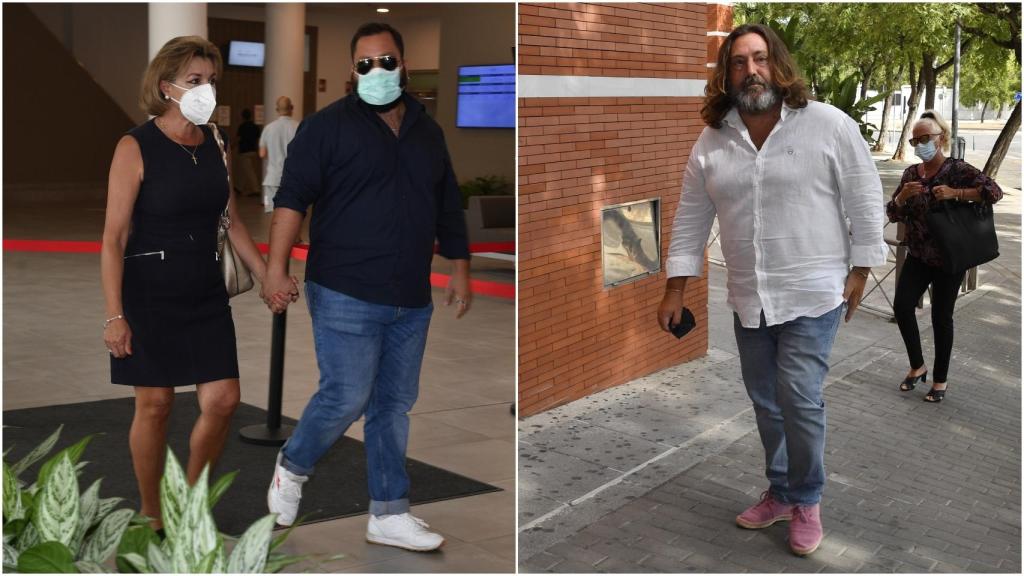 Pepe el Marismeño, María José Vargas y uno de los hijos de ésta última, sobrino de María del Monte.