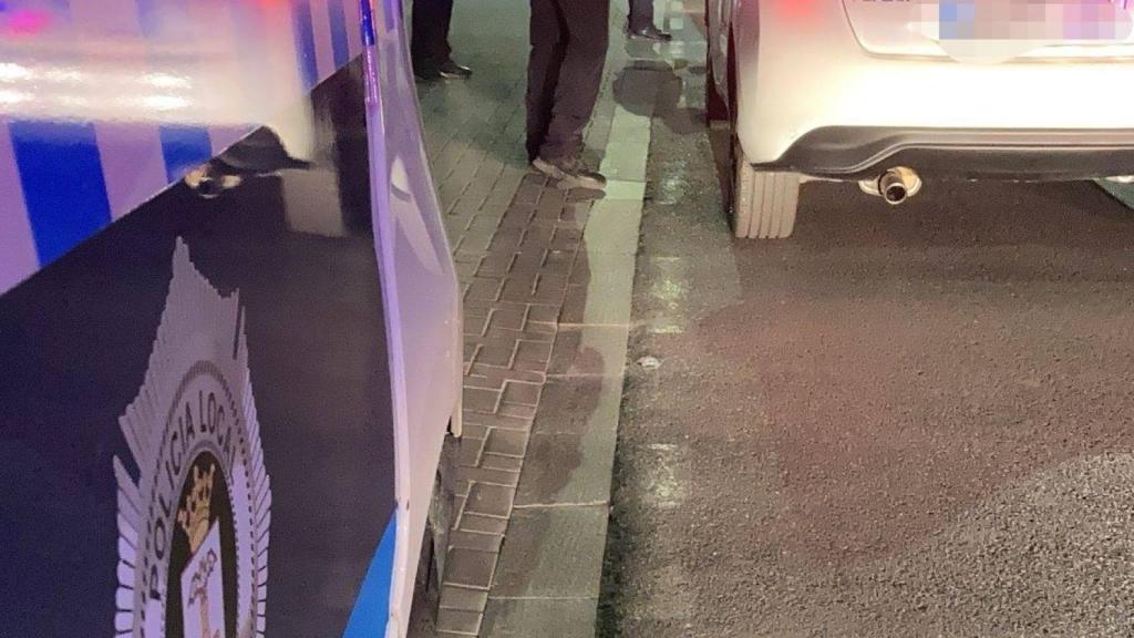 Una imagen del control de la Policía Local de Albacete en la calle de la Feria