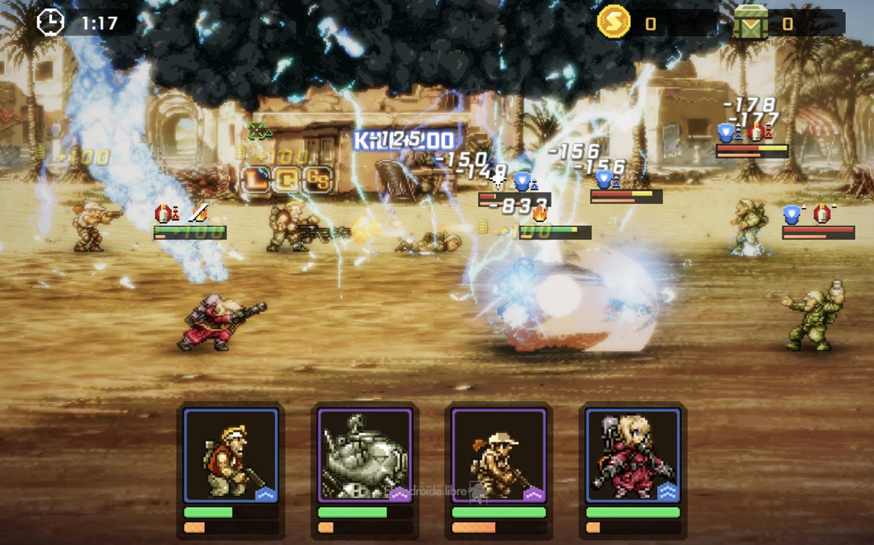 Todas las habilidades especiales a la vez en Metal Slug: Commander