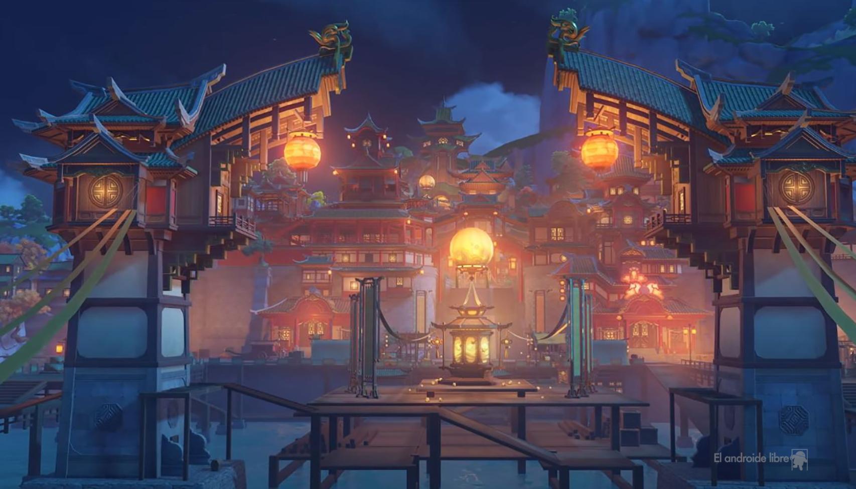 Escenario para los eventos