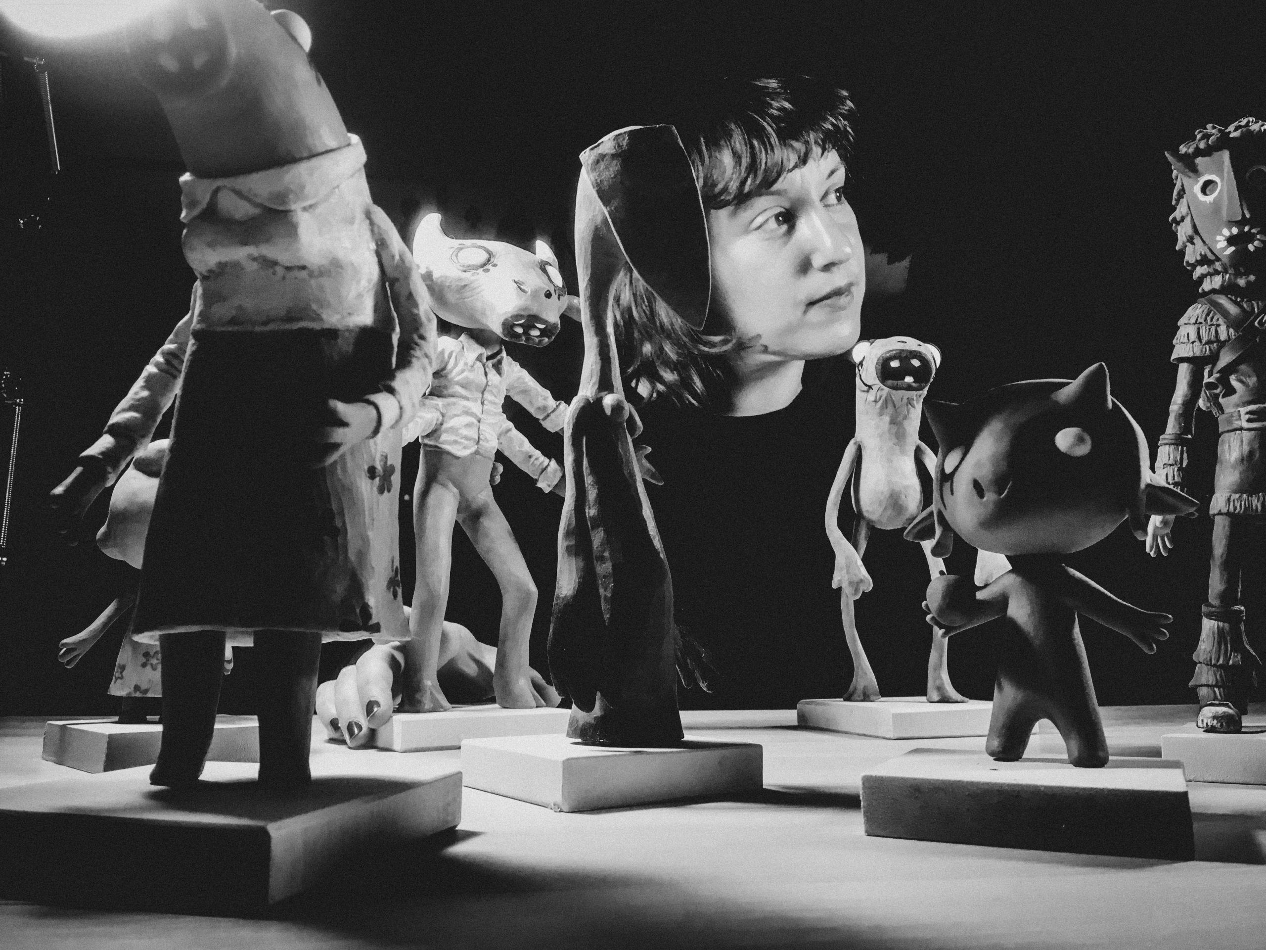 La coruñesa Sonia Iglesias en su estudio (Cedida).