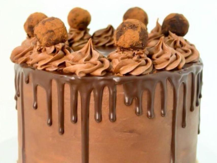 Tarta de chocolates con trufa
