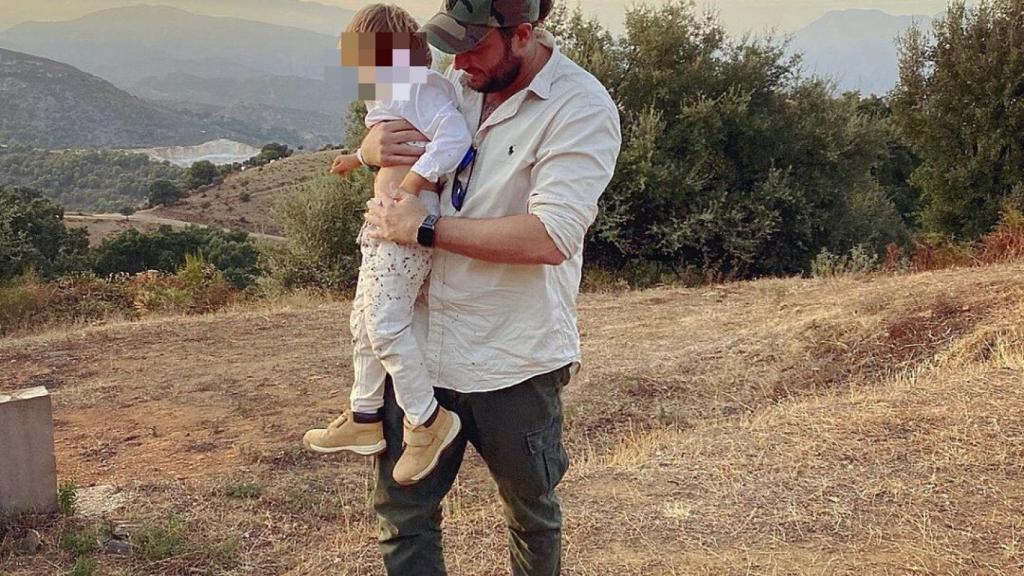 Francisco de Borbón, con su hijo.