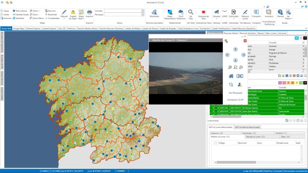 Aplicación contra incendios forestales de Galicia