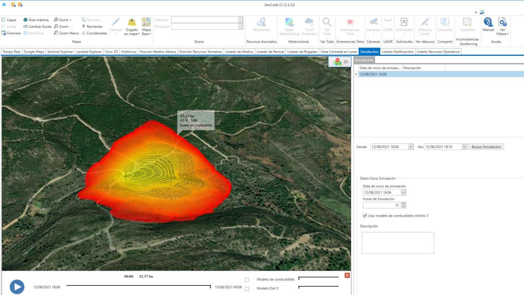 XeoCode, la aplicación de gestión de incendios de Galicia