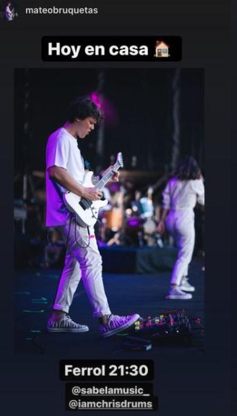 Mateo Bruquetas volvió a casa. Foto: IG Stories.