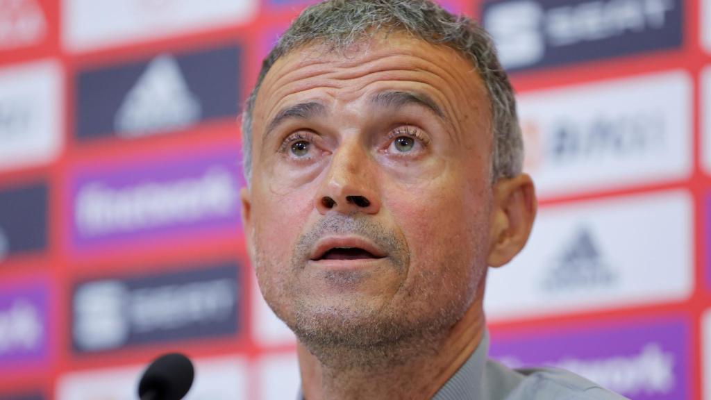 Luis Enrique, en rueda de prensa
