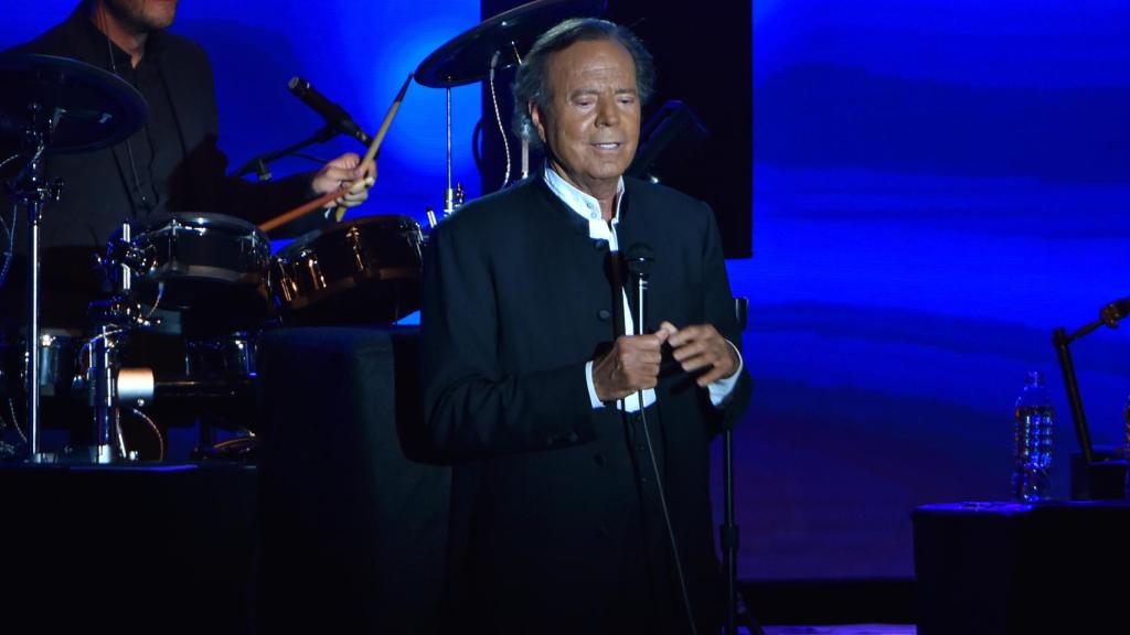 Julio Iglesias, durante un concierto en Mónaco en 2016.
