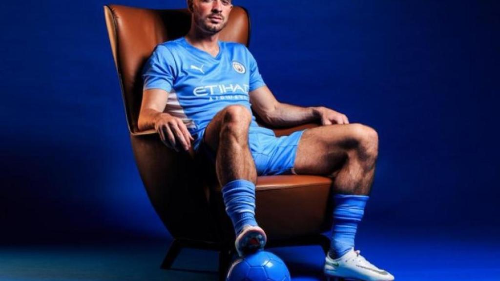 Jack Grealish, con la camiseta del Manchester City.