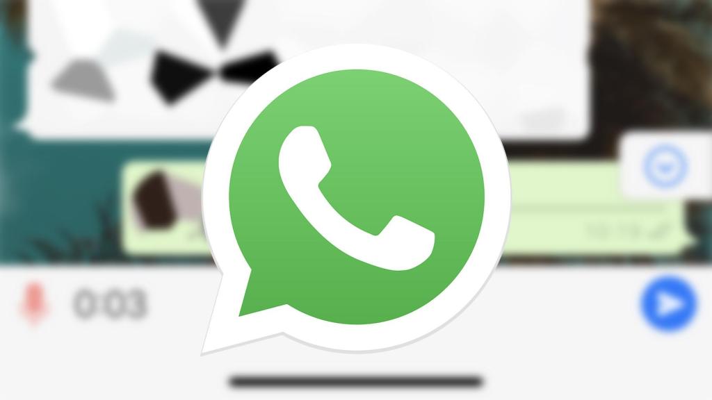 WhatsApp sobre la grabación de una nota de voz.