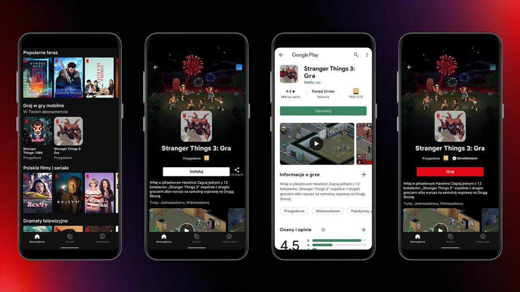 Netflix y videojuegos in-app