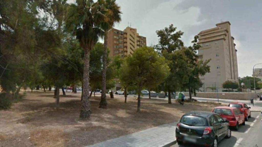 Ubicación del futuro parque canino situado en la calle Palangre.