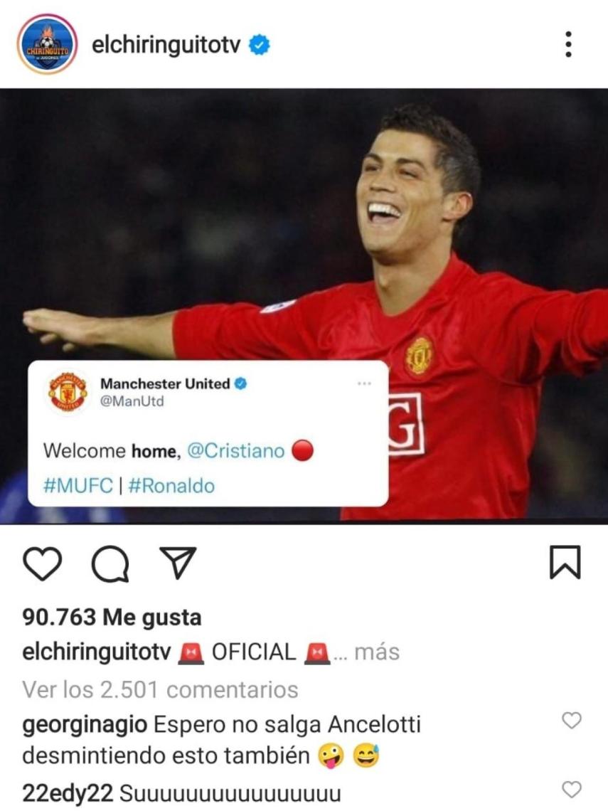 La publicación donde Georgina lanza el dardo a Ancelotti