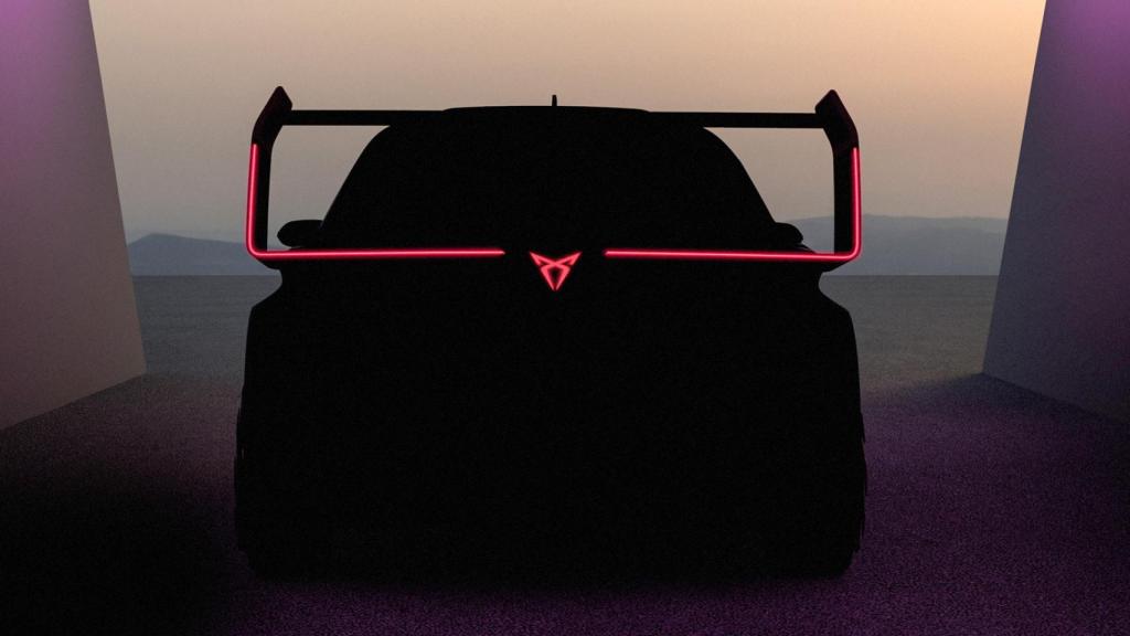 Imagen difundida por Cupra del prototipo que anticipa el próximo coche eléctrico.