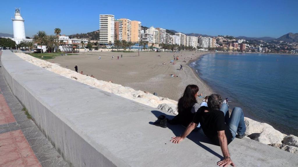 Imagen de una playa de la ciudad de Málaga.