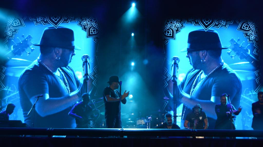 Una imagen del concierto de anoche.