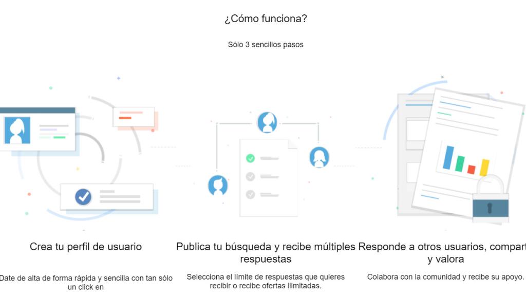 Una captura de la página web del malagueño.