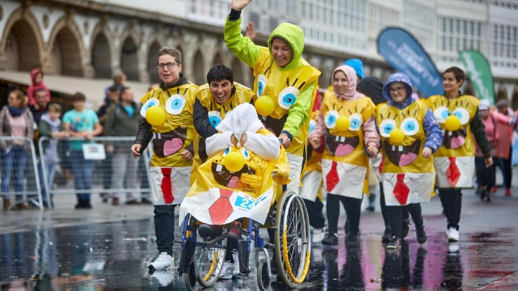 Participantes en la carrera ENKI en una edición anterior.