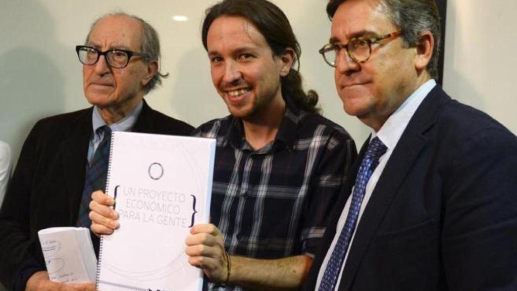 Vicenç Navarro, Pablo Iglesias y Juan Torres.