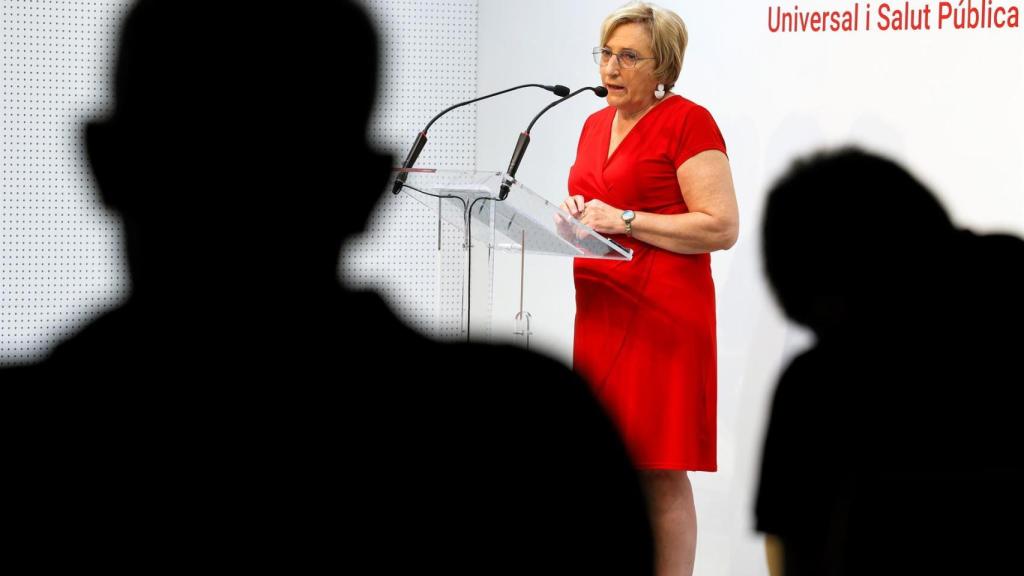 La consellera de Sanidad, Ana Barceló, en una rueda de prensa sobre la covid-19.