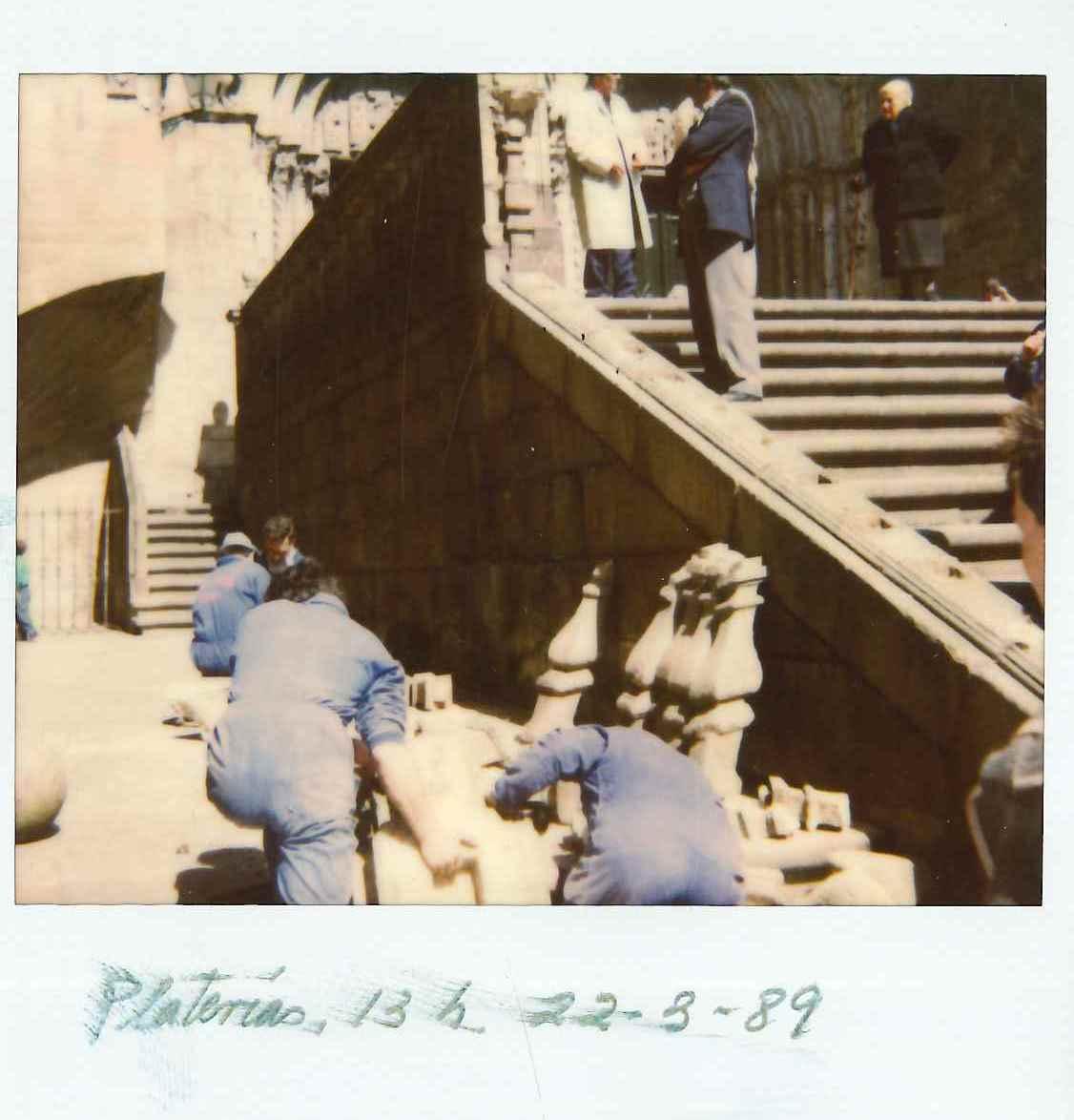 La balaustrada caída (Arquivo de Galicia).