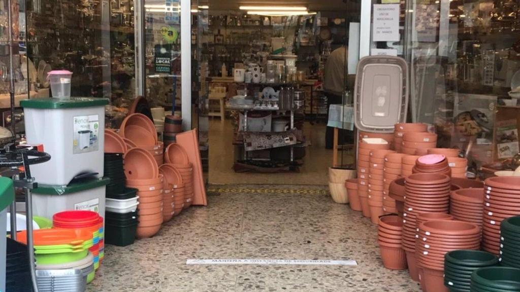 Comercio local en Pontevedra (Galicia).