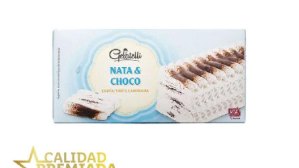 Tarta helada nata y chocolate