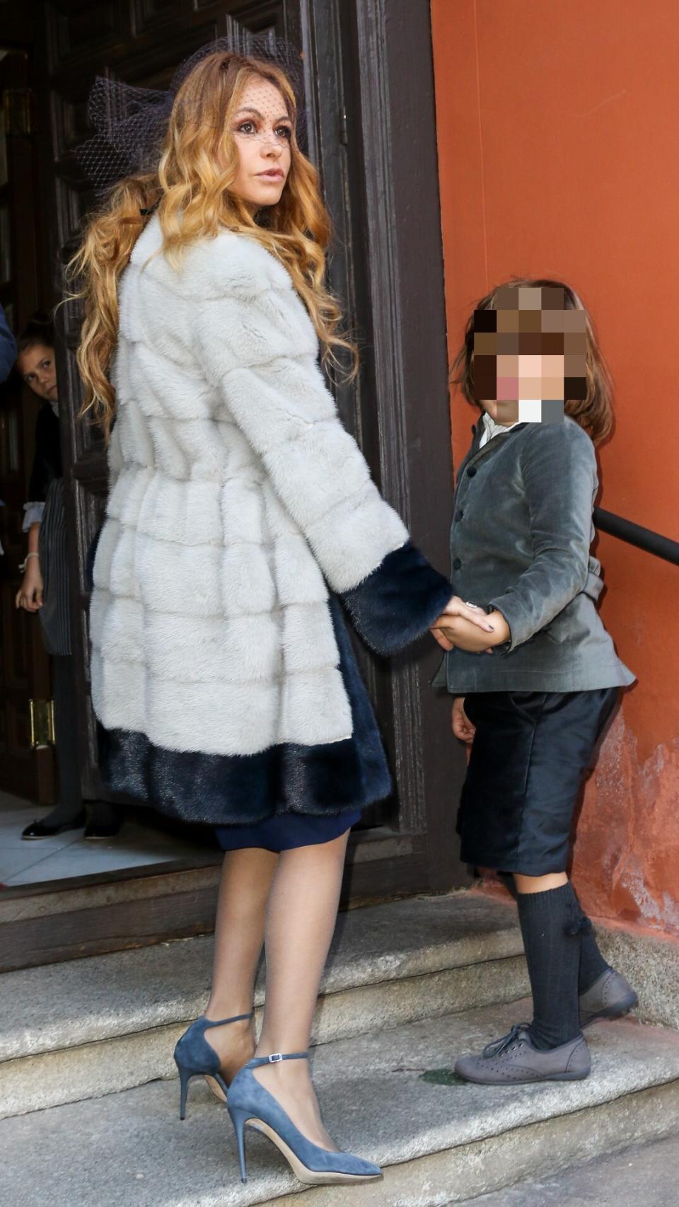 Paulina Rubio, con su hijo Andreas Nicolás, en 2017.