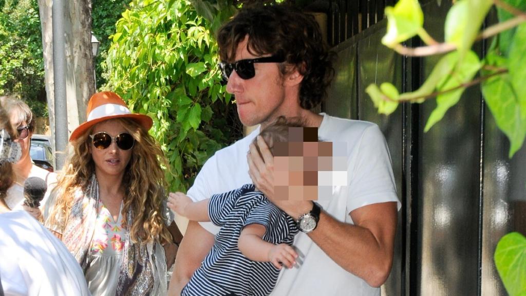 El exmatrimonio y su hijo, Andreas Nicolás, en una imagen de archivo.