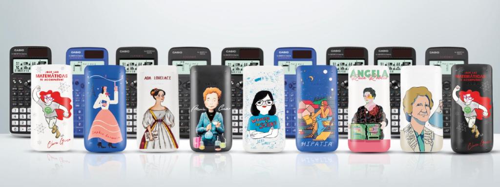 Calculadoras ilustradas CASIO.